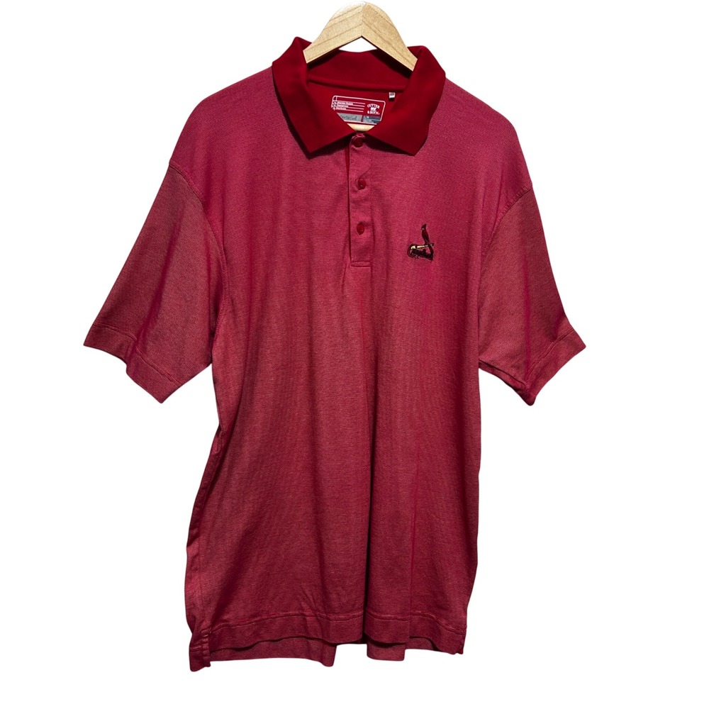 Cutter & Buck Mens St Louis Cardinals Golf Polo Shirt 2011 World Series MLB